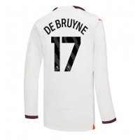 Manchester City Kevin De Bruyne #17 Bortatröja 2023-24 Långa ärmar